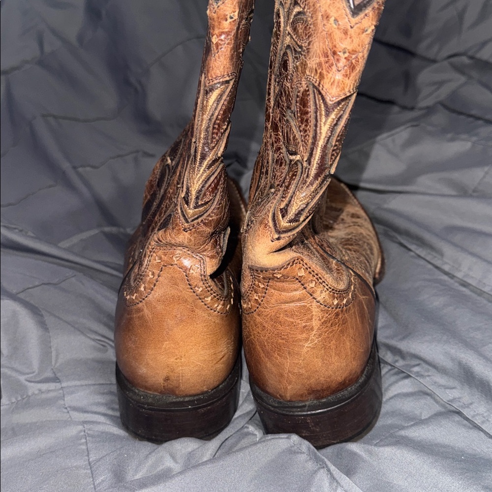 ARIAT - Mens size 8.5 exotic leather cowboy boot - Picture 3 of 4